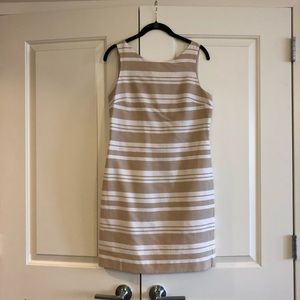Banana Republic Striped Sleeveless Sheath Dress